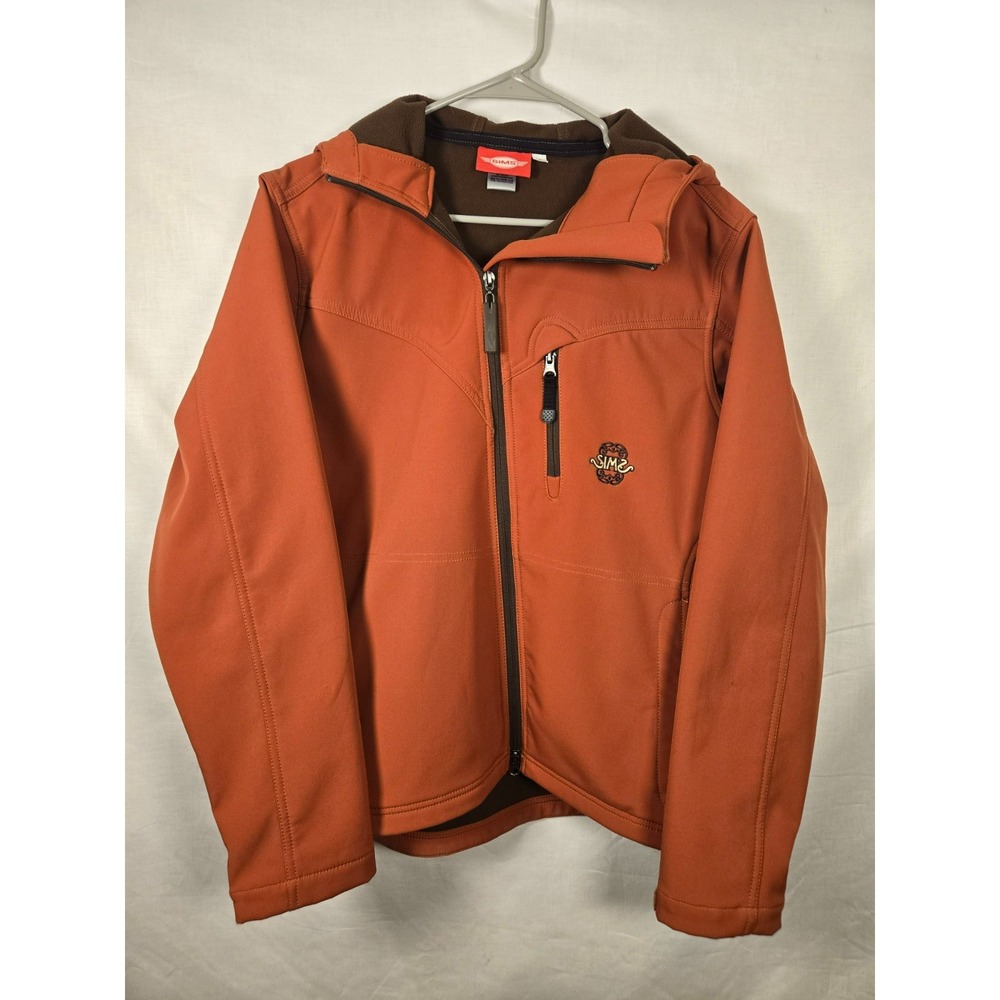 SIMS Women's Snowboarding Hooded Jacket/Shell Large Burnt Orange/ Brown